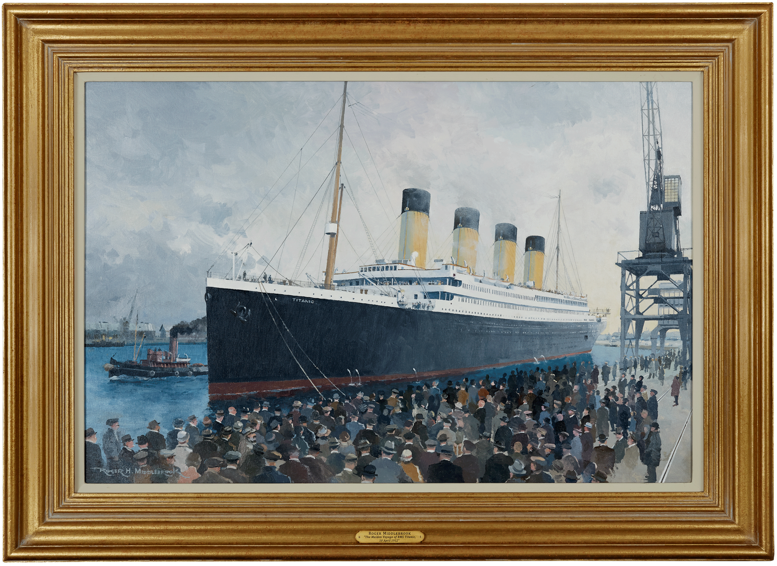 Roger Middlebrook The Maiden Voyage Of The Titanic From Southampton 10th April 1912 